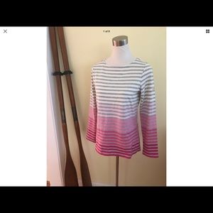 Joules Long sleeve striped Harbour knit tee size 6